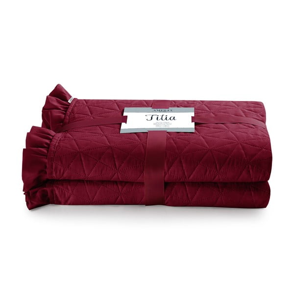 Czerwona narzuta AmeliaHome Tilia, 260x240 cm-image-2