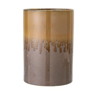 Brązowy kamionkowy wazon Bloomingville Zabri, wys. 21 cm