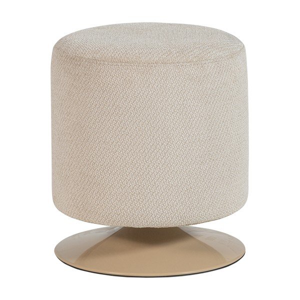 Beżowy puf z materiału bouclé Islen – WOOOD