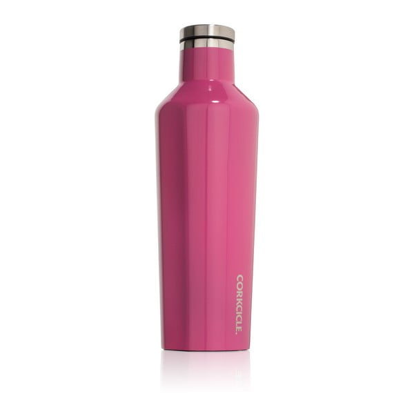 Różowa podróżna butelka termiczna Corkcicle Canteen, 470 ml