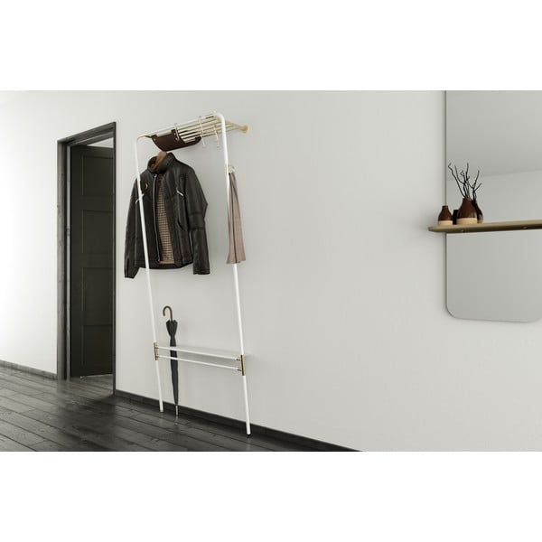 Biały metalowy zestaw do przedpokoju Lean On Me – UMAGE-image-1