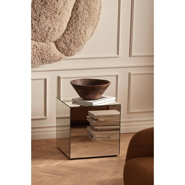 Szklany stolik 45,5x45,5 cm Cube – Ellos Home-image-1
