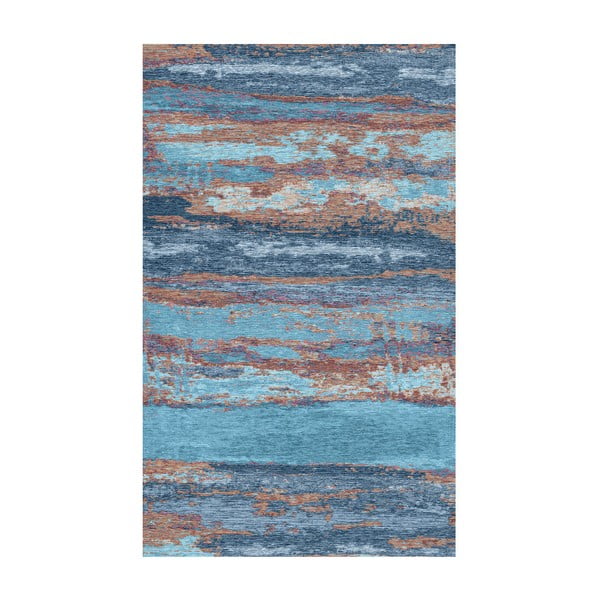 Niebieski dywan Kate Louise Vintage, 110x160 cm
