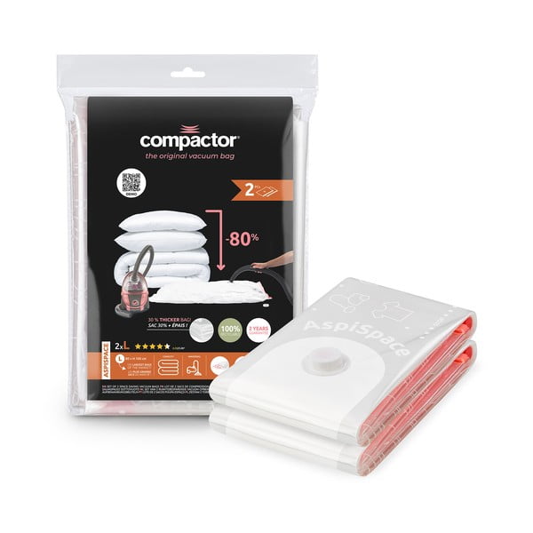 Worki próżniowe zestaw 2 szt. Premium Valve L – Compactor