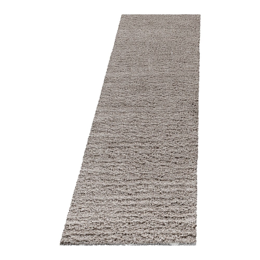 Jasnobrązowy chodnik 80x250 cm Fluffy – Ayyildiz Carpets