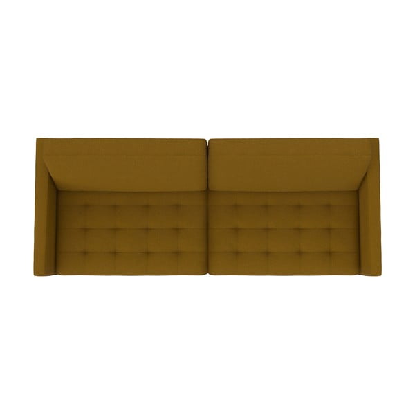 Żółta rozkładana sofa 86 cm Presley – Støraa-image-4