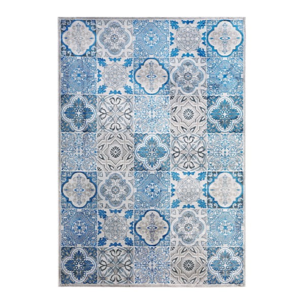 Niebieski dywan DECO CARPET Double, 133x200 cm