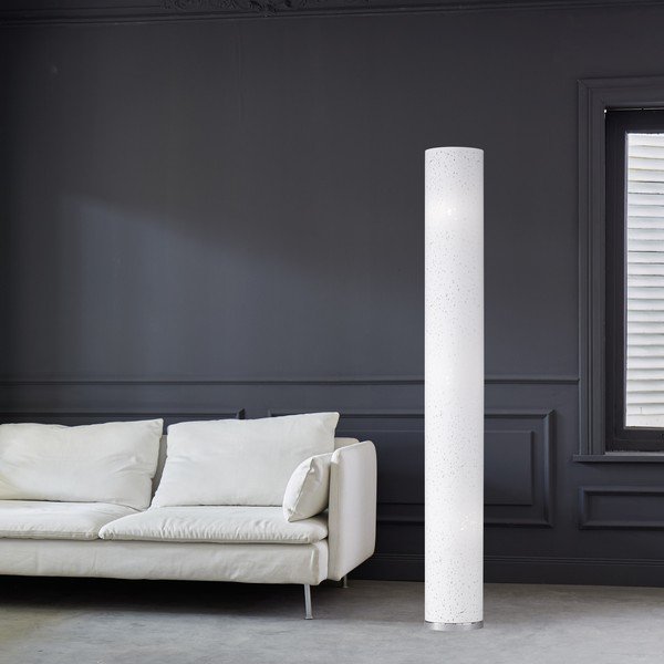 Biała lampa stojąca z tekstylnym kloszem (wysokość 156 cm) Thor – Fischer & Honsel-image-3