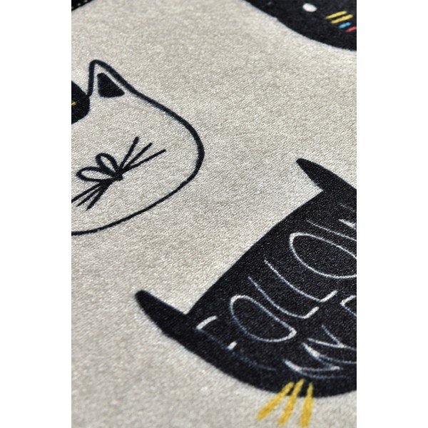 Czarno-beżowy dywanik łazienkowy 40x60 cm Cutie – Foutastic-image-3