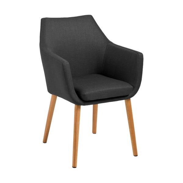 Antracytowy fotel Actona Nora