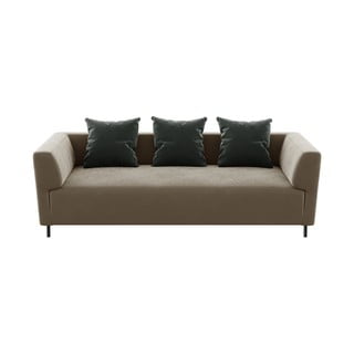 Beżowa aksamitna sofa Ghado Nosto