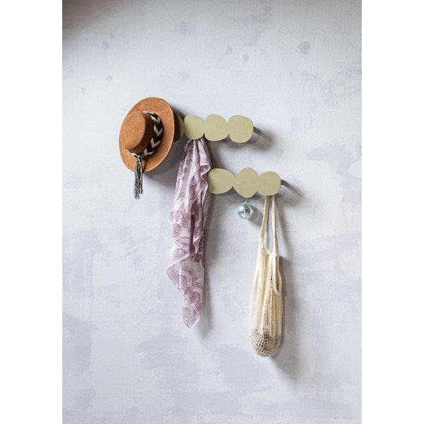 Beżowy metalowy wieszak ścienny 58 cm Tumulo – Spinder Design-image-1