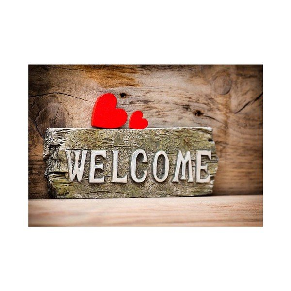 Dywanik winylowy Welcome, 52x75 cm