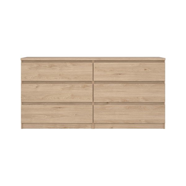 Komoda w dekorze dębu w naturalnym kolorze 154x76x50 cm Naia – Tvilum-image-3