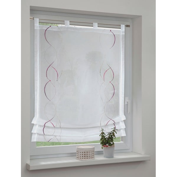 Biała roleta rzymska 80x120 cm – Sehlbach-image-1