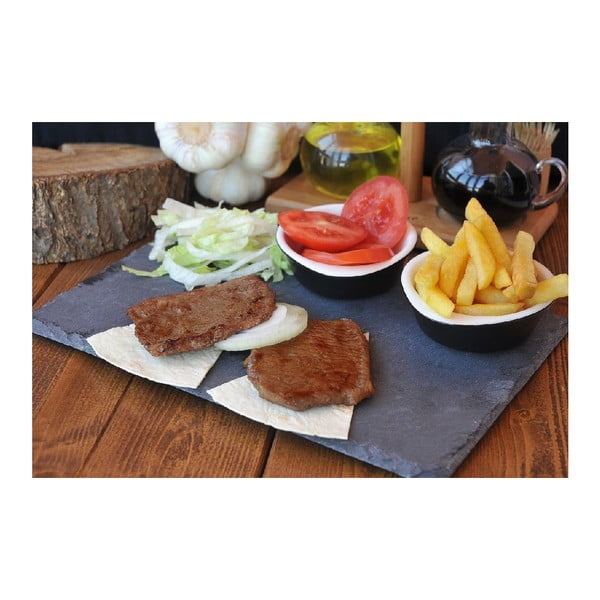 Tacka łupkowa do serwowania Bambum Nevada, 31x21 cm-image-1