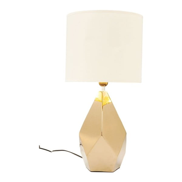 Lampa stołowa w złotej barwie Kare Design Diamond