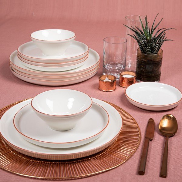 16-częściowy zestaw porcelanowych naczyń Güral Porselen Classical-image-3