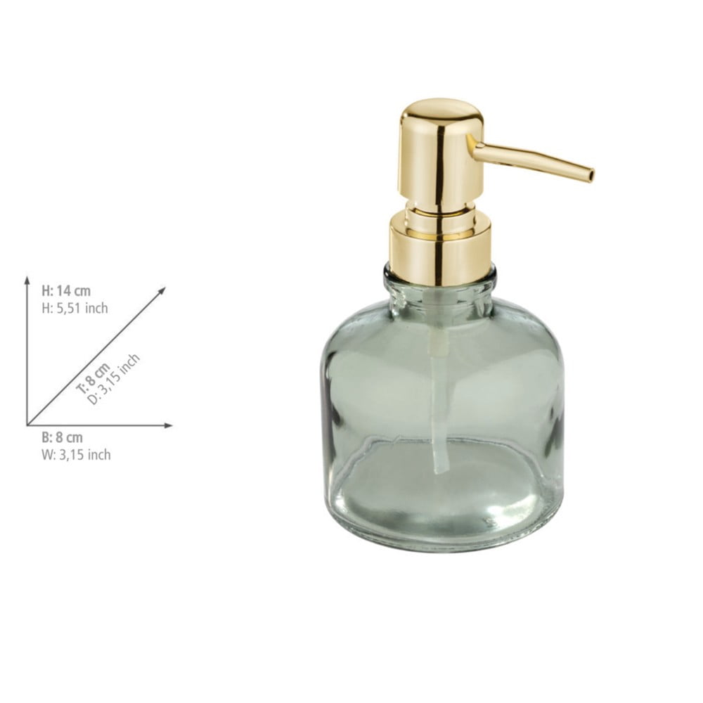Miętowy szklany dozownik do mydła 200 ml Atessa – Wenko (zdjęcie 5)