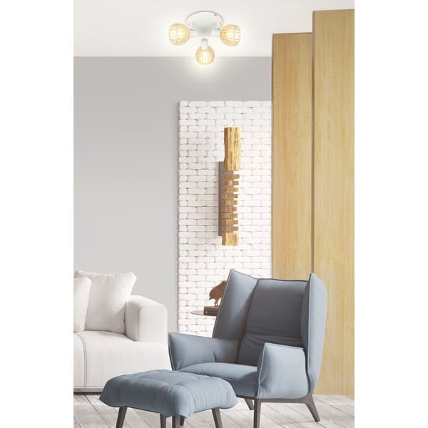 Biało-naturalna lampa sufitowa ø 10 cm Atarri – Candellux Lighting-image-1