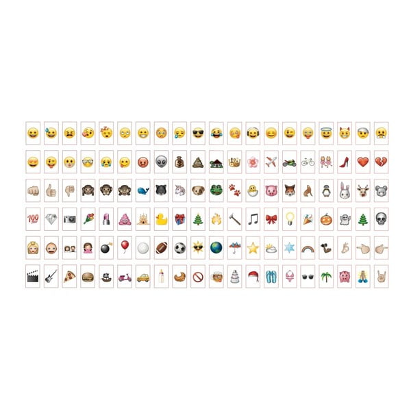Zestaw 120 znaków do oświetlenia dekoracyjnego Gingersnap Emoji Pack