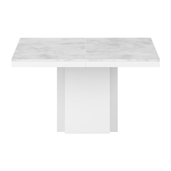 Biały stół z marmurowym blatem TemaHome Dusk