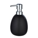 Matowy czarny ceramiczny dozownik do mydła Wenko Polaris