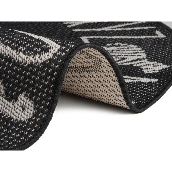 Czarny dywan dla dzieci Ragami Letters, ø 120 cm-image-2