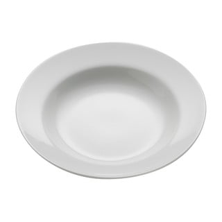 Biały porcelanowy talerz na zupę Maxwell & Williams Basic Bistro, ø 22,5 cm