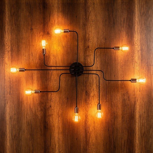 Kinkiet w czarno-brązowym kolorze Truva – Opviq lights-image-2