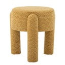 Tapicerowany stołek w kolorze ochry Bruno – Bloomingville