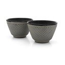 Szare żeliwne filiżanki zestaw 2 szt. 100 ml Jang – Bredemeijer