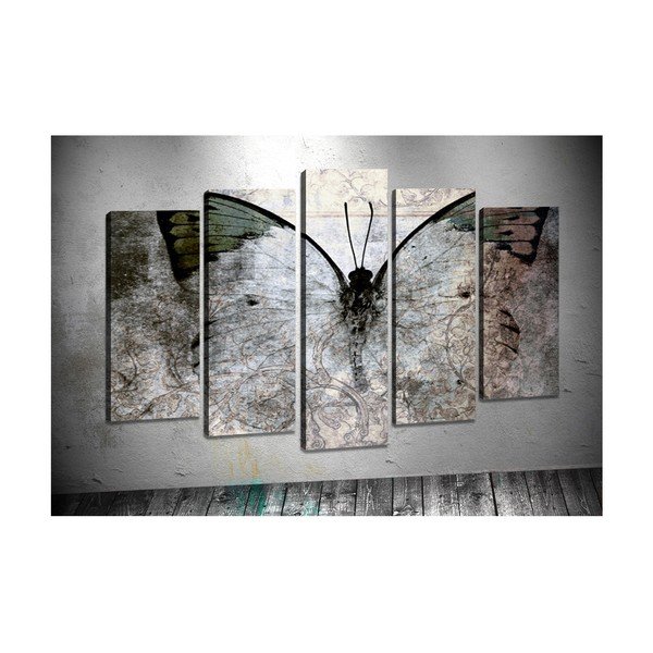 Zestaw 5 obrazów Tablo Center Butterfly Wings