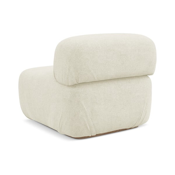 Kremowy moduł sofy z materiału bouclé Ailani – Makamii-image-3