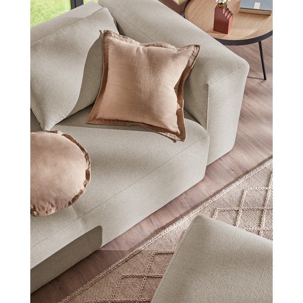 Beżowa sofa Kave Home Blok, 240 cm-image-1