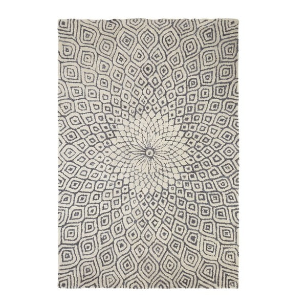 Dywan wyszywany Kaleido Print, 170x240 cm, szary