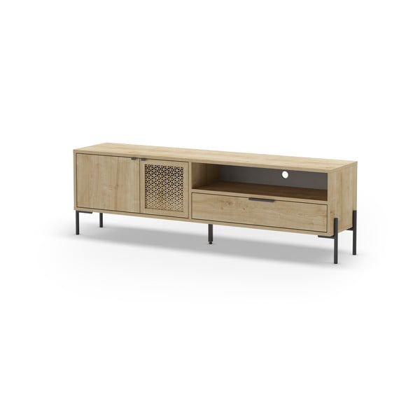 Szafka pod TV w dekorze dębu 160x50 cm Inca – Marckeric-image-3