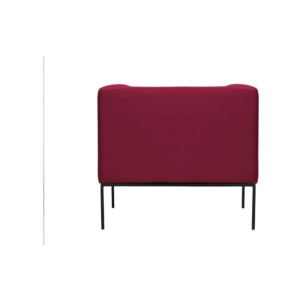 Czerwony fotel z metalowymi nogami Windsor & Co Sofas Neptune-image-3
