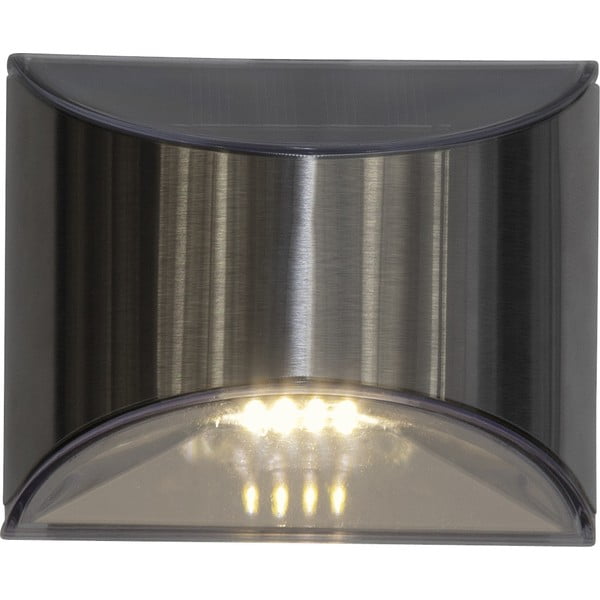 Zestaw 2 nierdzewnych kinkietów solarnych LED Star Trading Wally, wys. 8 cm-image-4