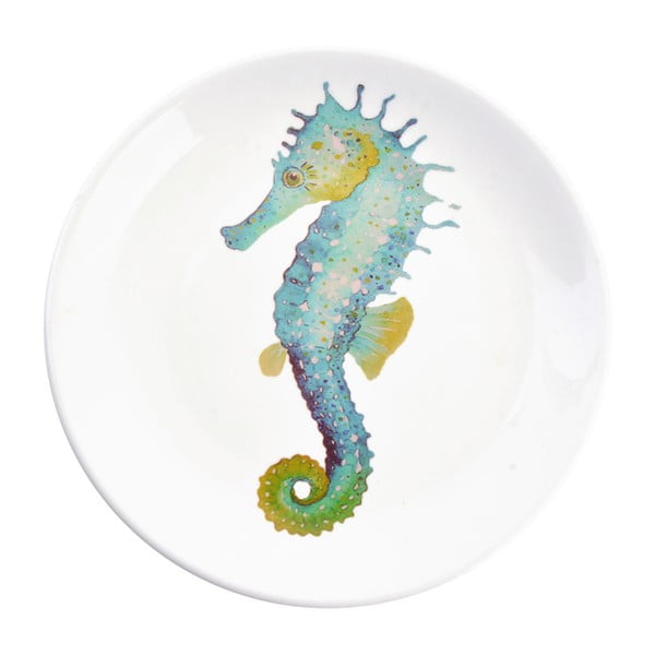Dekoracyjny talerz ceramiczny Clayre & Eef Seahorse, ⌀ 20 cm