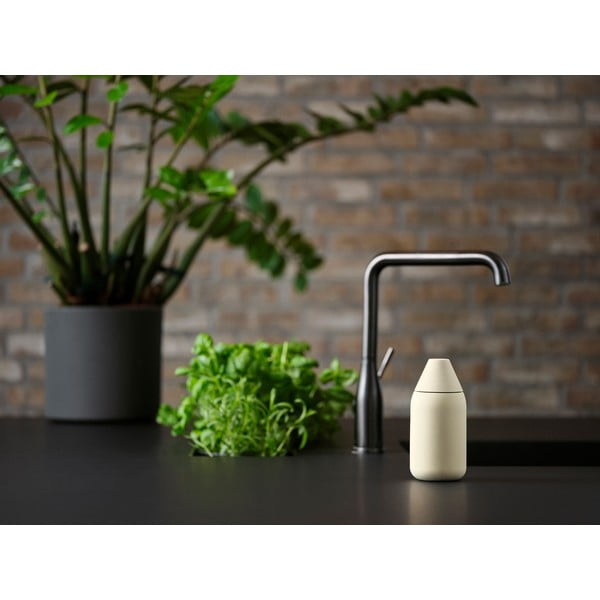 Jasnożółty silikonowy dozownik do mydła 300 ml Singles – Zone-image-2