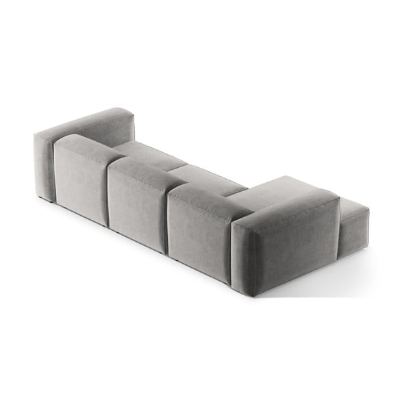 Jasnoszary narożnik (lewostronny/z szezlongiem) Bergamo – Cosmopolitan Design-image-4