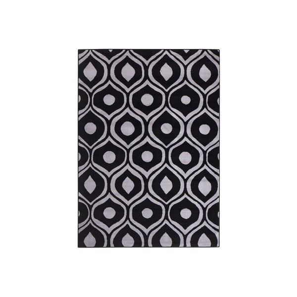 Czarny dywan Dena, 160x225 cm