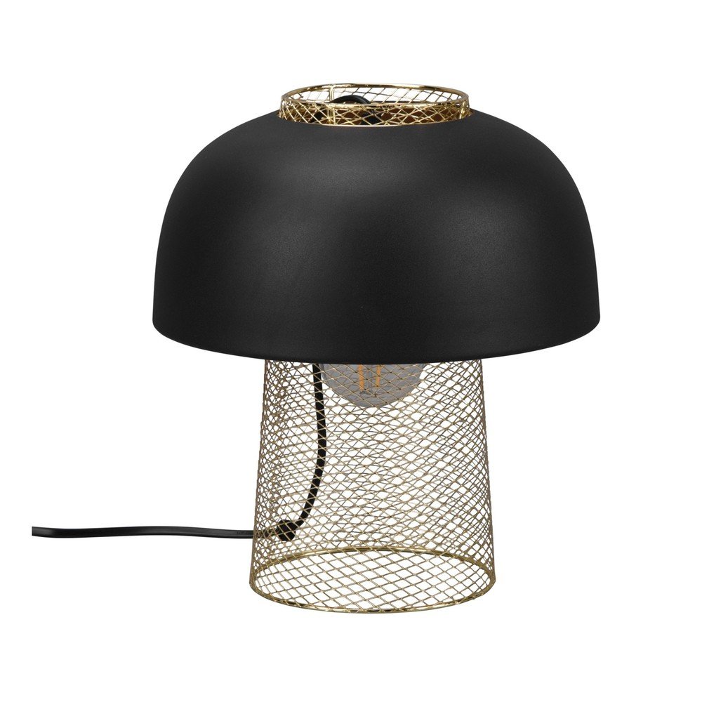 Metalowa lampa stołowa w kolorze matowej czerni (wysokość 28 cm) Punch – Reality