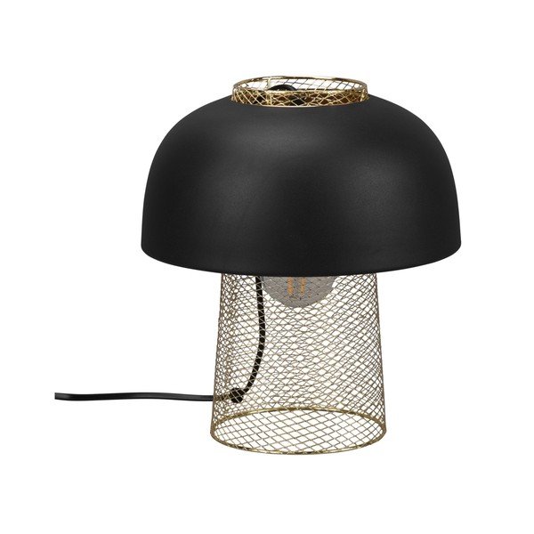 Metalowa lampa stołowa w kolorze matowej czerni (wysokość 28 cm) Punch – Reality