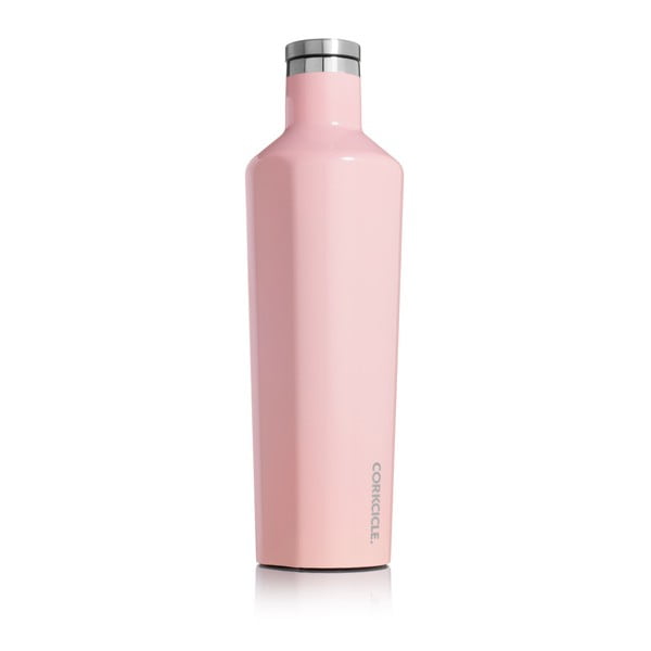 Jasnoróżowa podróżna butelka termiczna Corkcicle Canteen, 740 ml