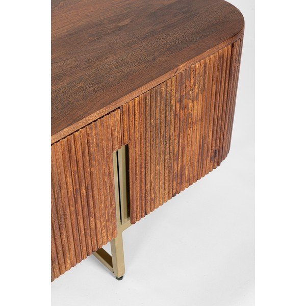 Szafka pod TV z litego drewna mango w naturalnym kolorze 180x45x40 cm Vilas – Bizzotto-image-2