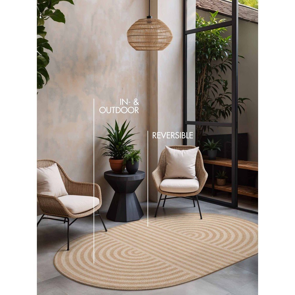 Kremowo-naturalny dywan odpowiedni na zewnątrz 160x230 cm Haringey Woodfield – Ted Baker (zdjęcie 6)
