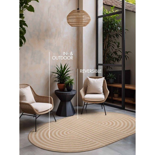 Kremowy/w naturalnym kolorze dywan odpowiedni na zewnątrz 160x230 cm Haringey Woodfield – Ted Baker-image-4