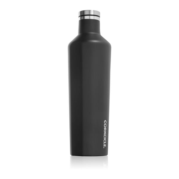 Czarna butelka termoaktywna  Corkcicle Matte Black Large, 740 ml